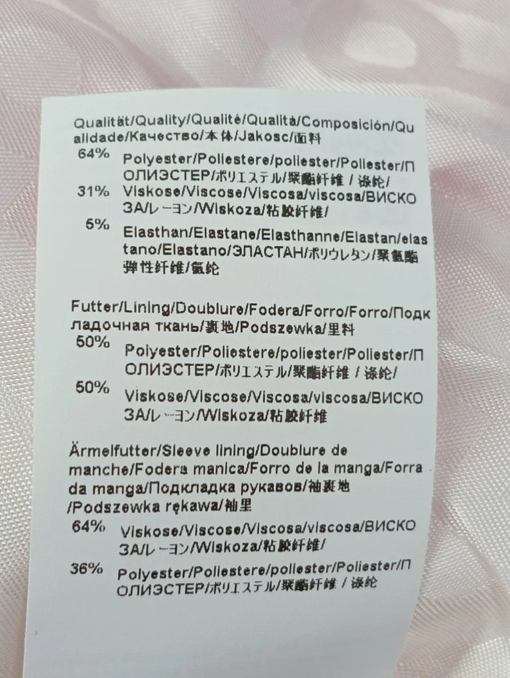 Blazer>Hugo Boss Long-Blazer Größe 32 pink
