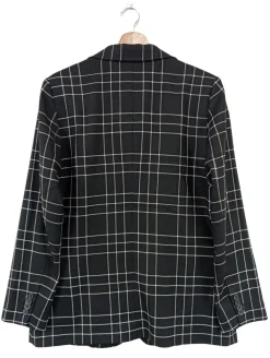 Blazer>Hallhuber Long-Blazer Größe 38 schwarzweiß