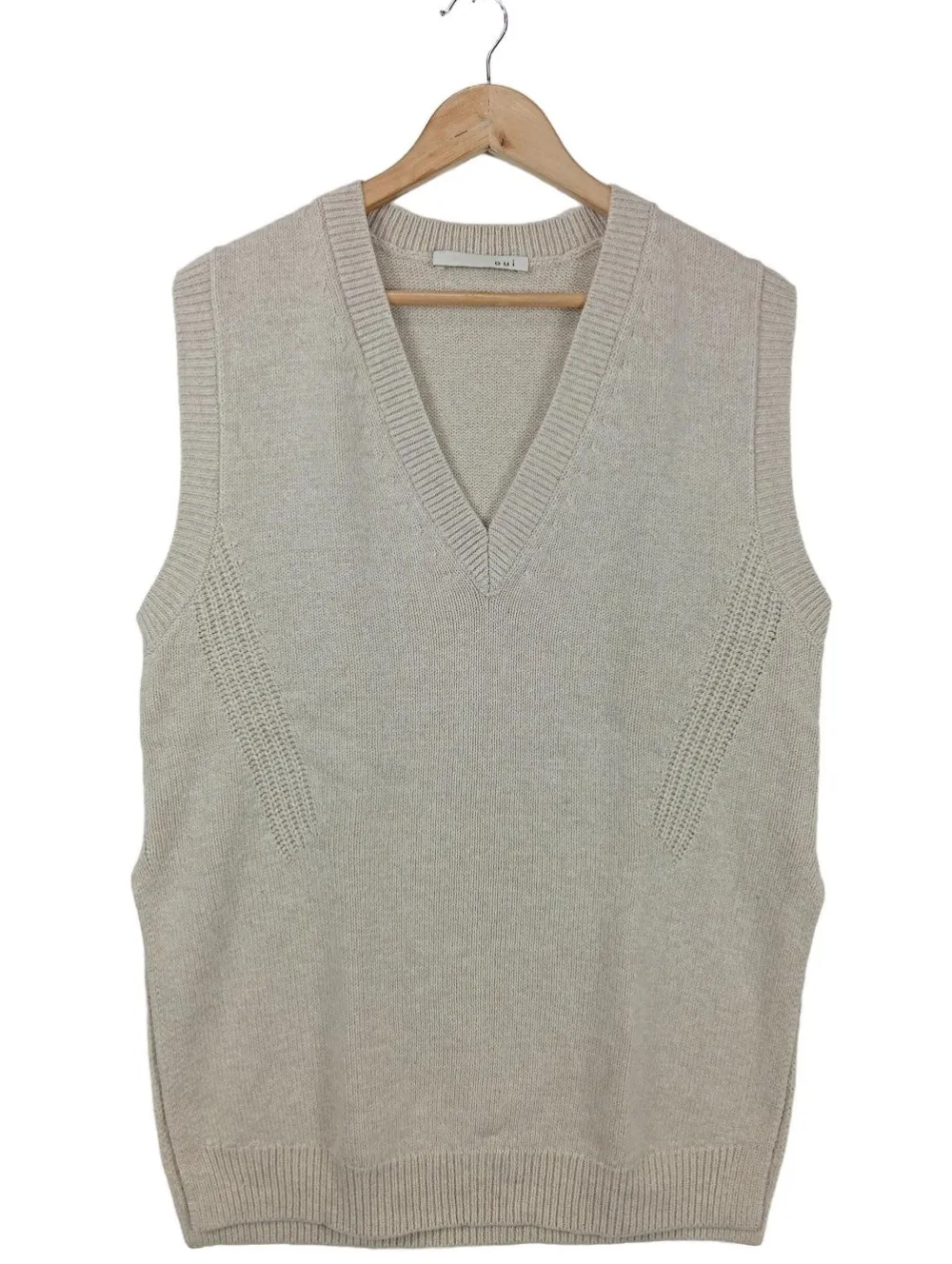 Pullunder>Oui Longpullunder Größe 38 creme