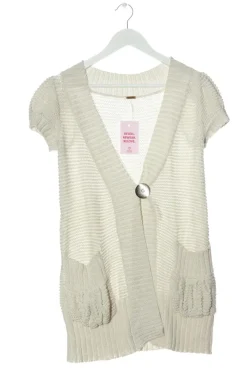 Westen>Free People Longstrickweste Größe 36 wollweiß