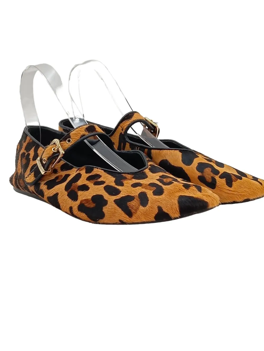 Ballerinas>H&M Mary Jane Ballerinas Größe 40 hellorangeschwarz