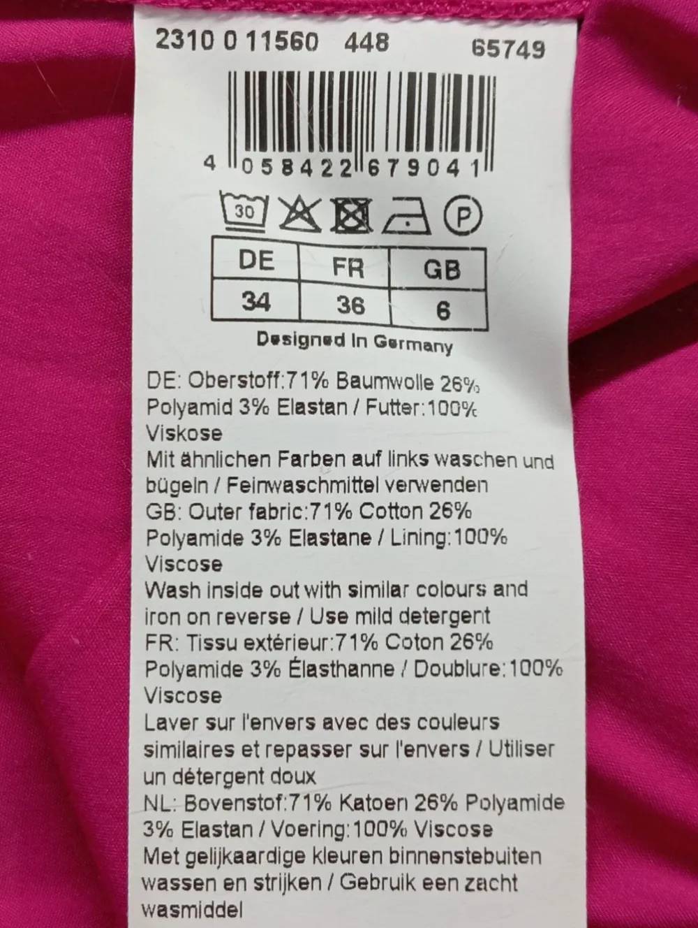 Kleider>Hallhuber Maxikleid Größe 34 pink