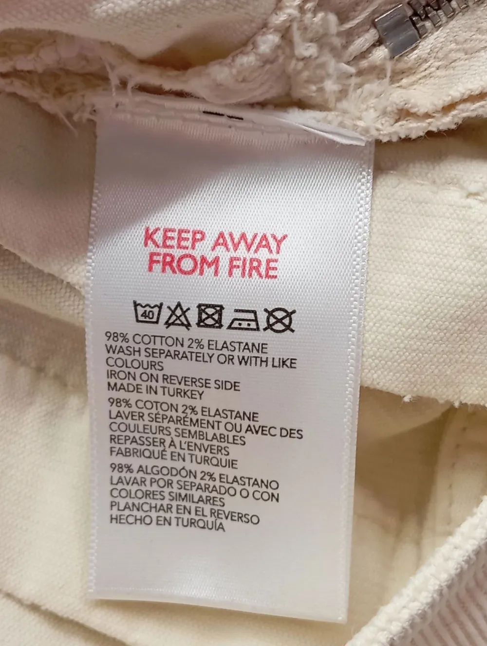 Röcke>BDG Minirock Größe 36 wollweiß