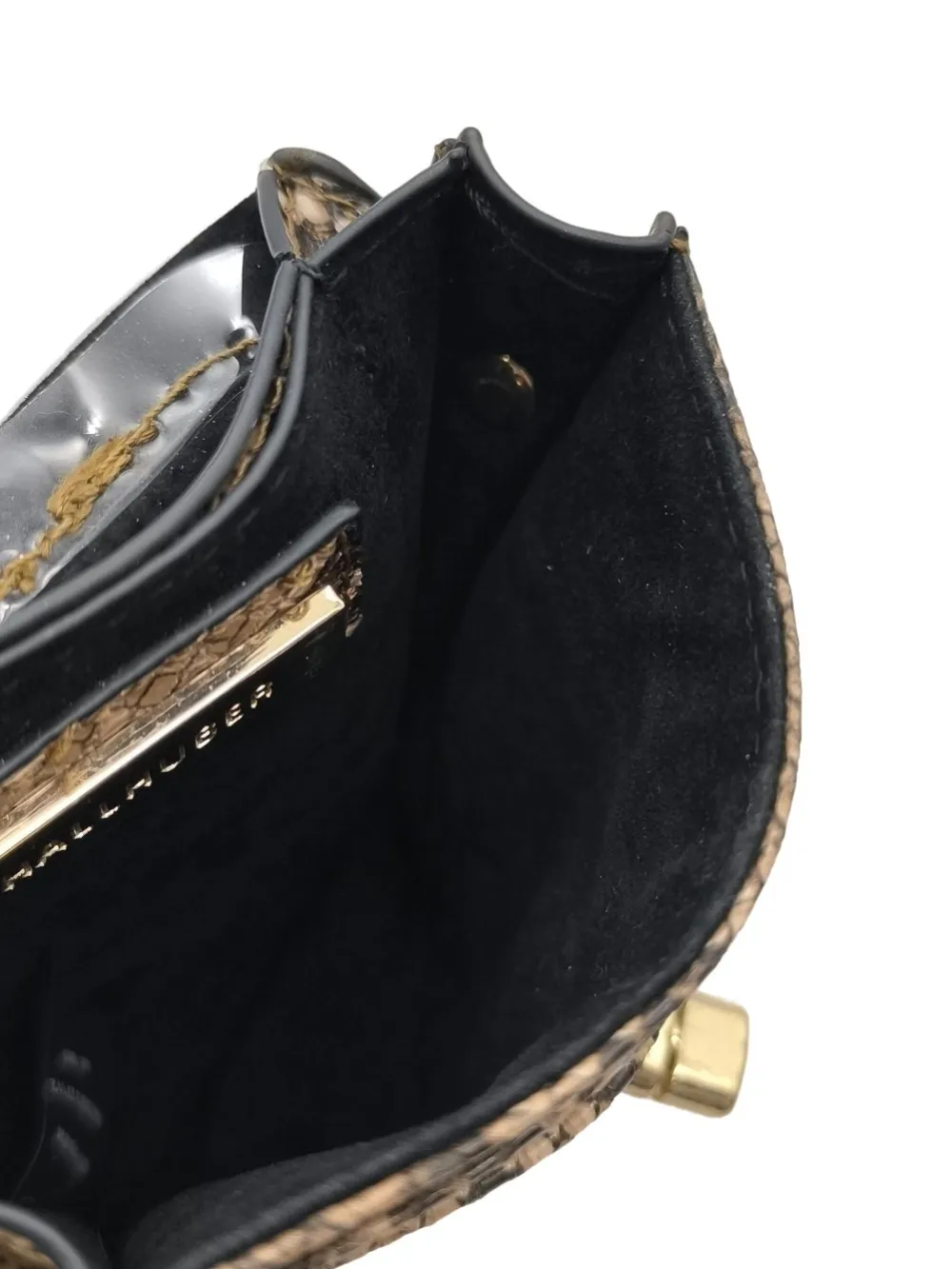 Minitaschen>Hallhuber Minitasche wollweißschwarz