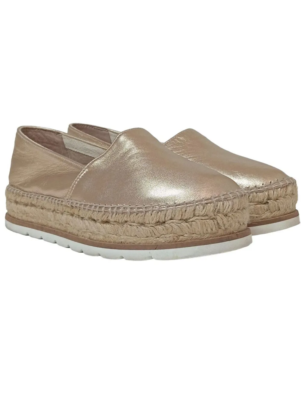 Mokassins>gaimo Mokassins Größe 40 wollweiß