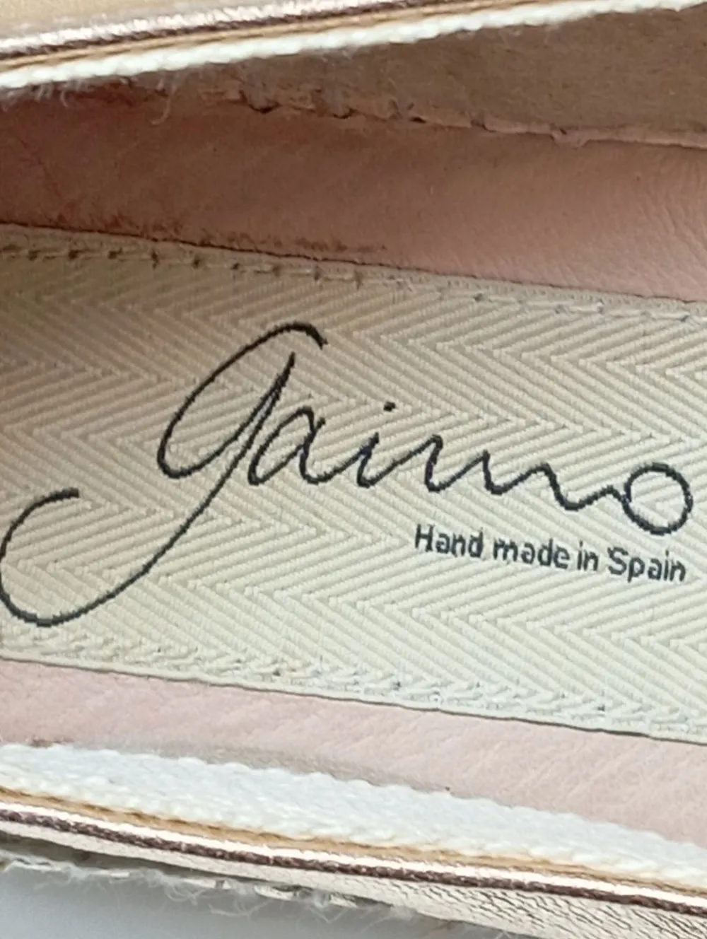 Mokassins>gaimo Mokassins Größe 40 wollweiß