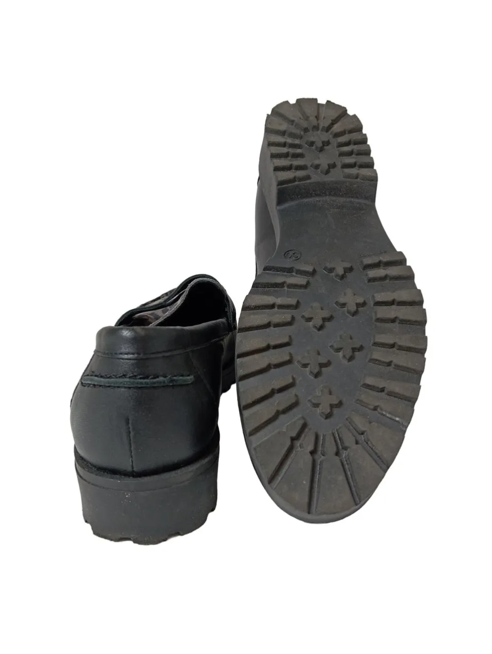 Mokassins> Mokassins Größe 39 schwarzhellgrau