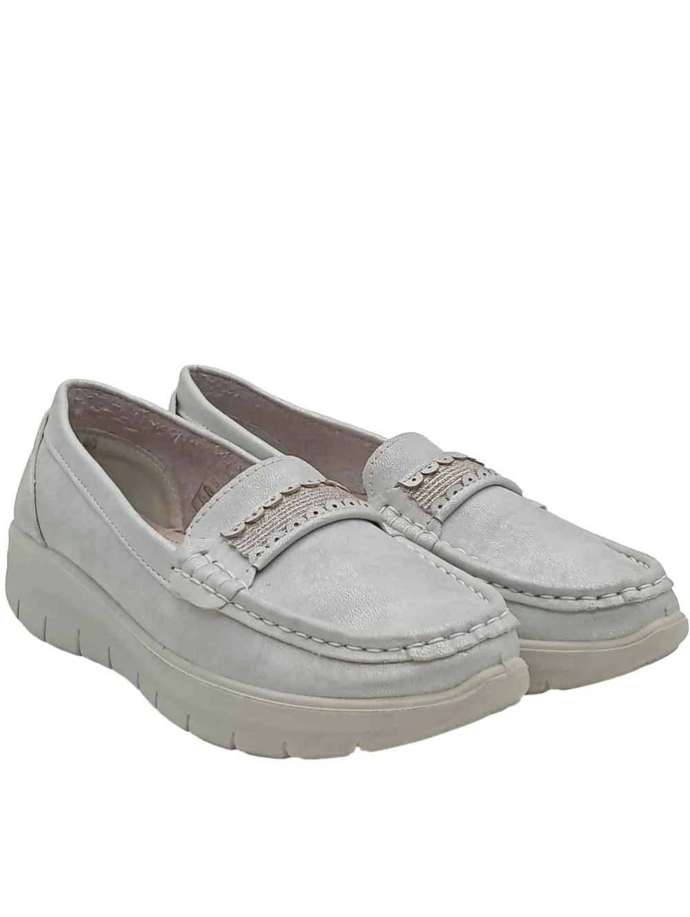 Mokassins>s.sunny international Mokassins Größe 40 hellgrau