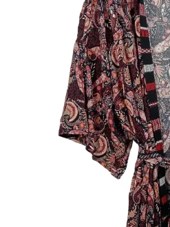 Homewear>Ulla Popken Morgenmantel Größe 58 mehrfarbig