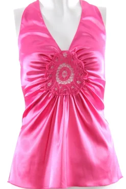 Tops> Neckholdertop Größe 36 magenta