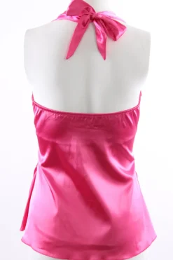 Tops> Neckholdertop Größe 36 magenta