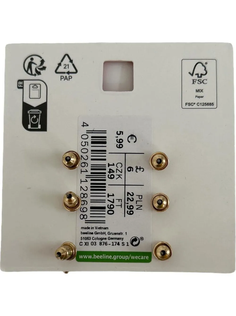 Ohrringe> Ohrstecker goldfarben