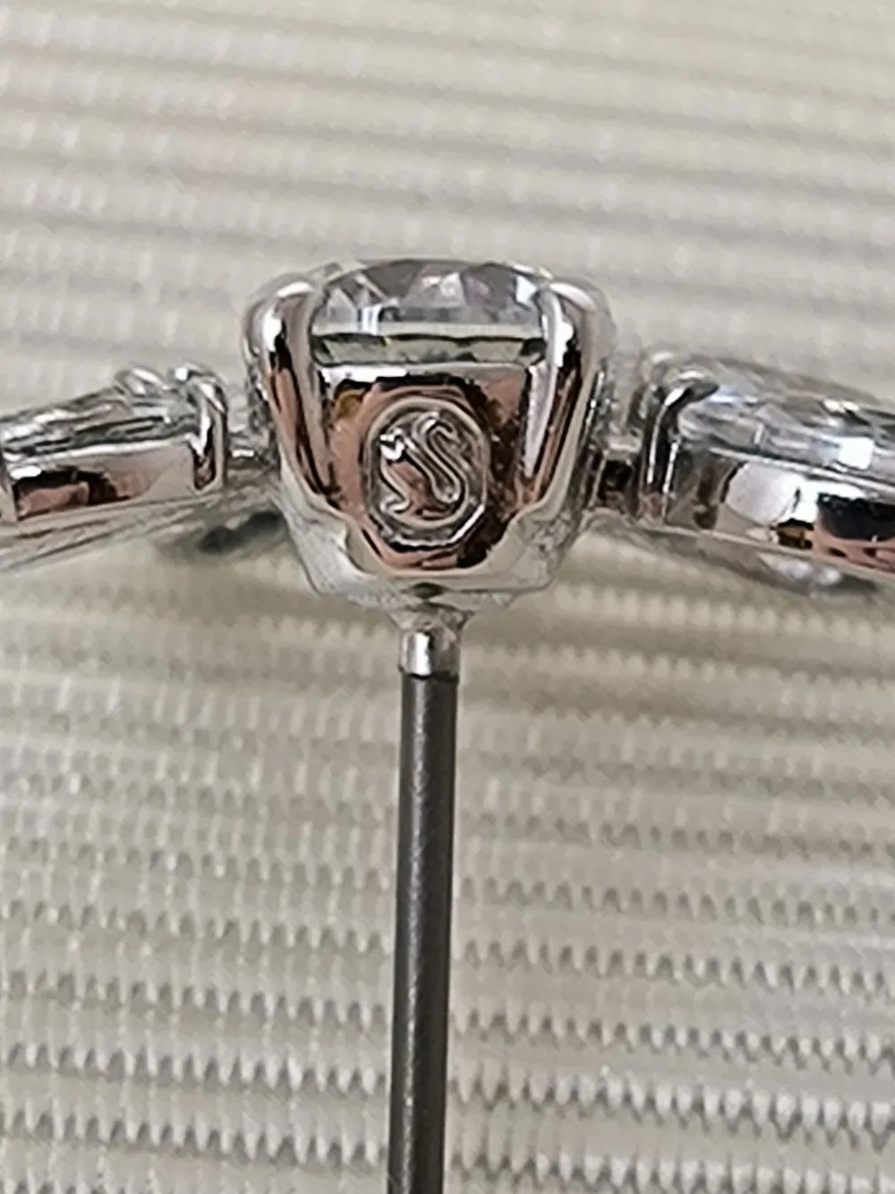 Ohrringe>Svarowski Ohrstecker silberfarben