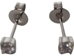 Ohrringe> Ohrstecker silberfarben