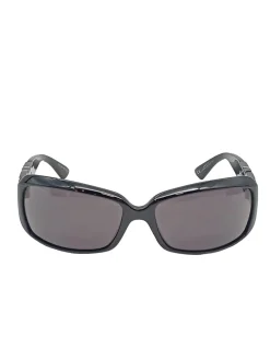 Sonnenbrillen>Armani ovale Sonnenbrille schwarz