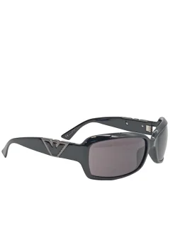 Sonnenbrillen>Armani ovale Sonnenbrille schwarz