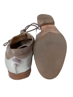 Businessschuhe>Unu00fctzer Oxford Größe 35 braunhellgrau