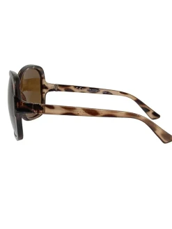 Sonnenbrillen>Kik Panto Brille cremebraun