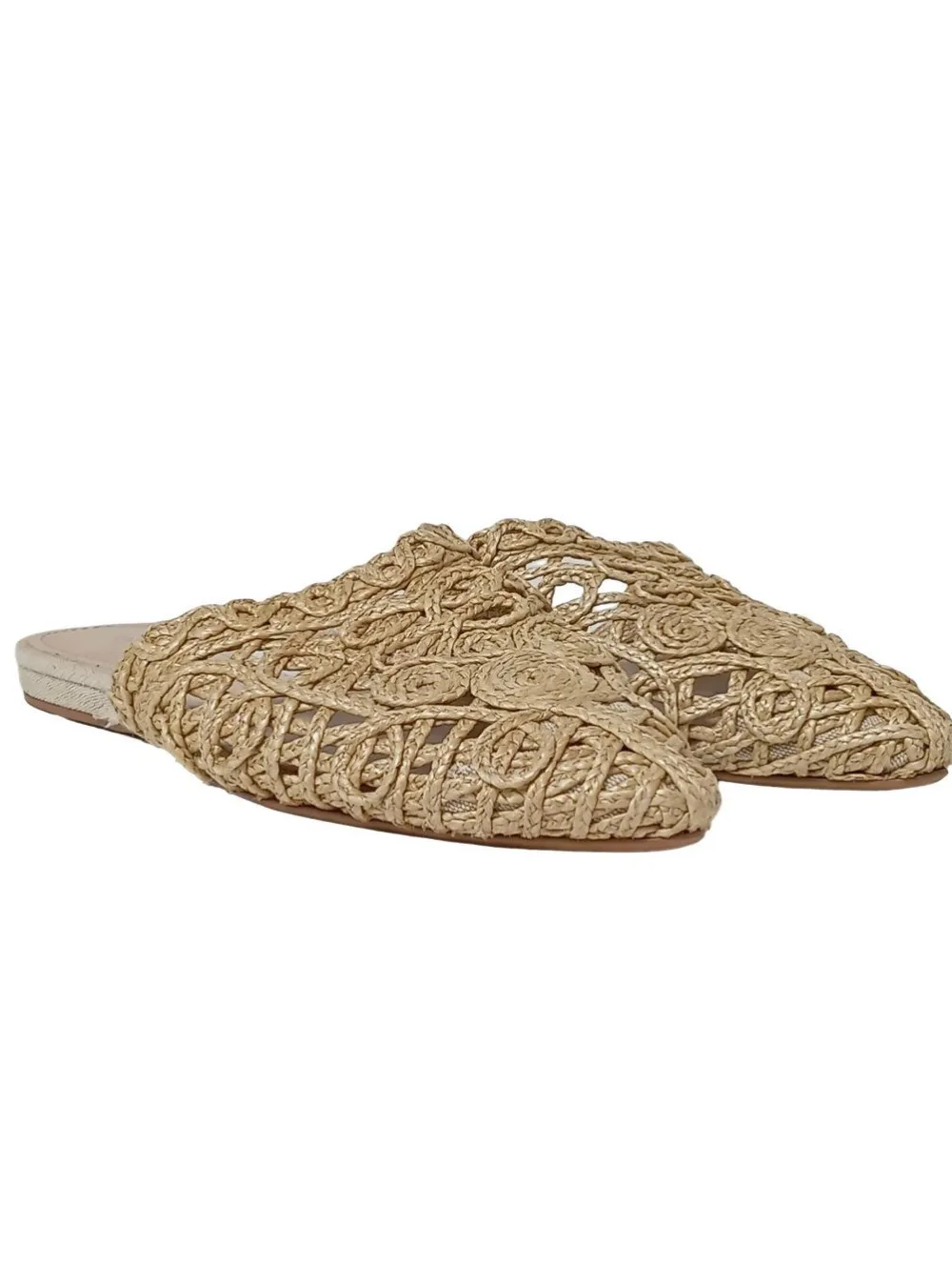 Hausschuhe>MNG Pantoffeln Größe 36 blassgelb