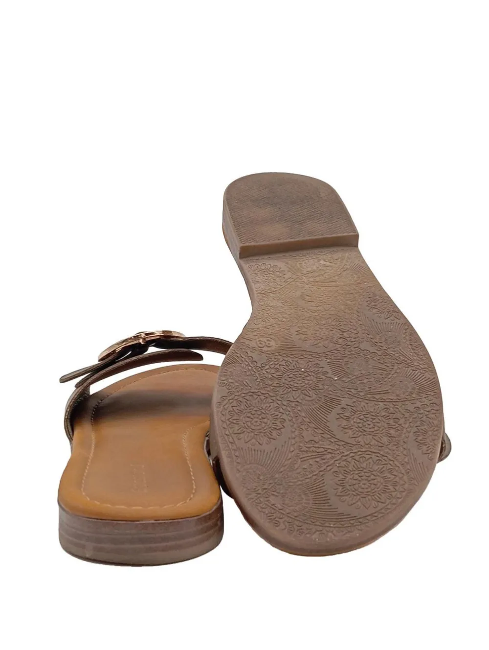 Hausschuhe>Graceland Pantoffeln Größe 39 braun