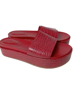 Hausschuhe>Mango Pantoffeln Größe 37 rot