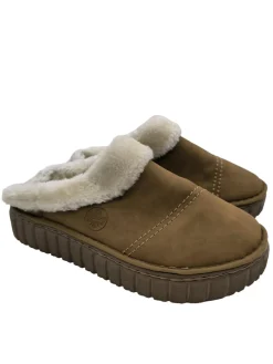 Hausschuhe>Rieker Pantoffeln Größe 39 braun