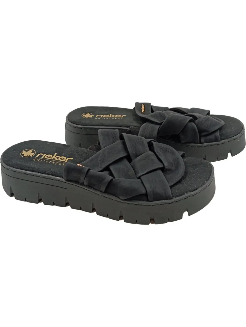 Pantoletten>Rieker Pantoletten Größe 41 schwarz