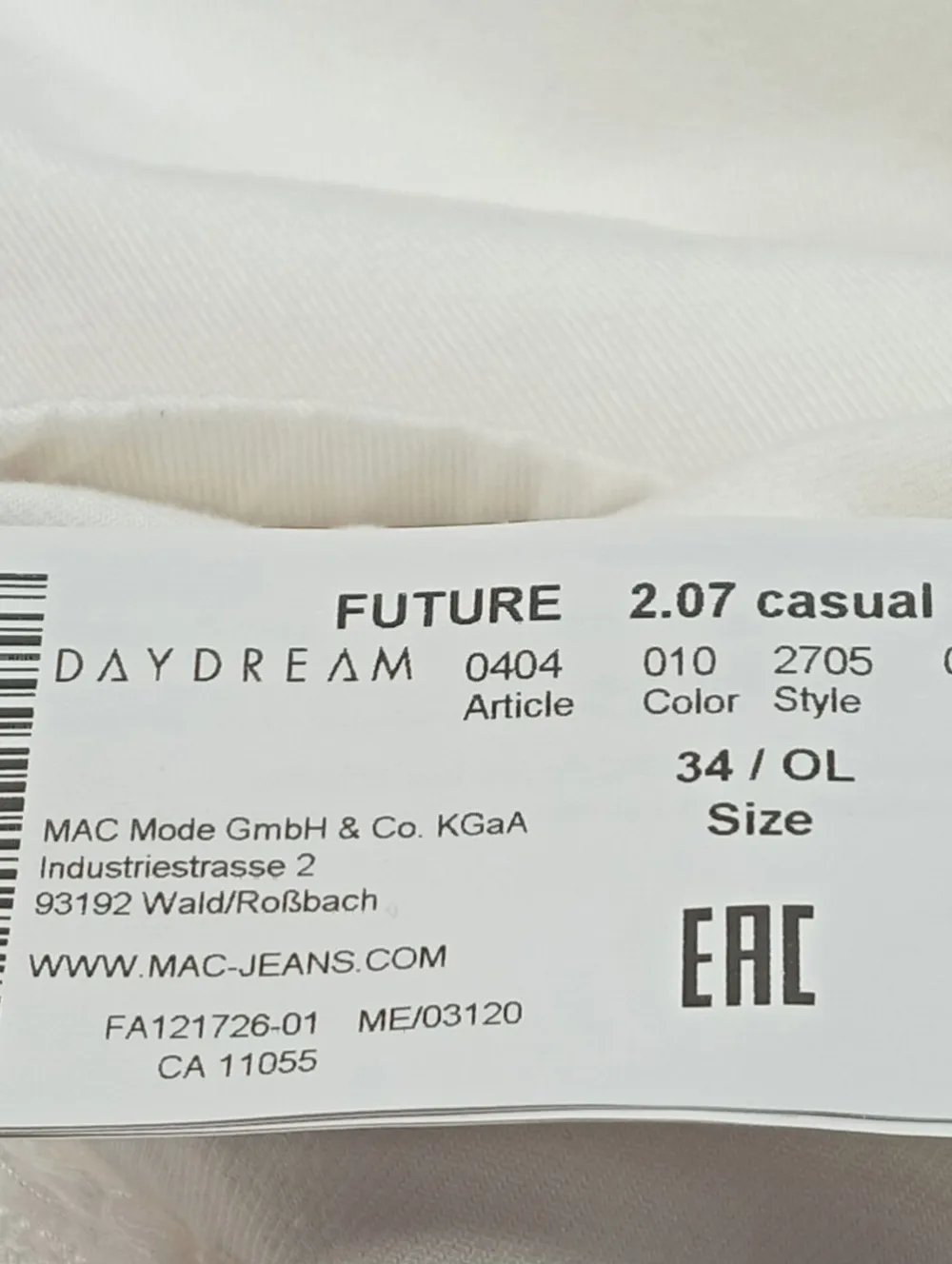 Hosen>Daydream Paperbag-Hose Größe 34 weiß