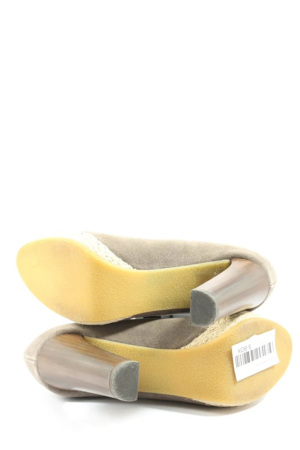 Pumps>Hugo Boss Peeptoe Pumps Größe 40 hellgraucreme