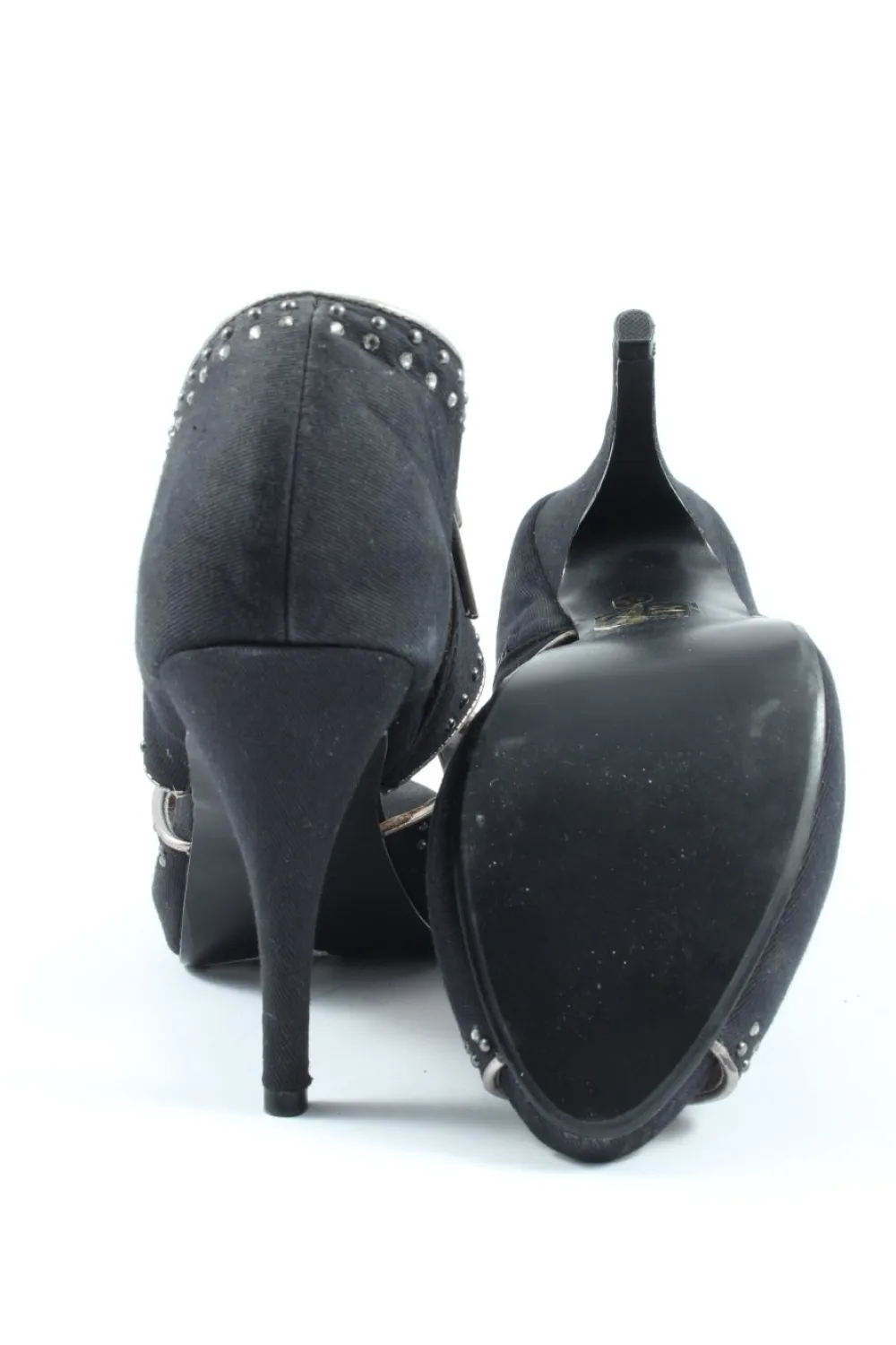 Pumps>TopStudio Peeptoe Pumps Größe 39 schwarz