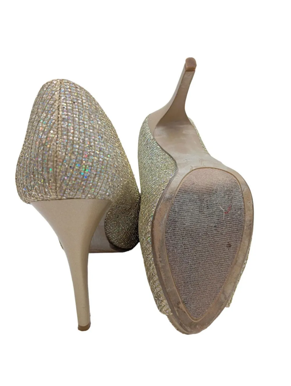 Pumps>Nine west Peeptoe Pumps Größe 40 goldfarben