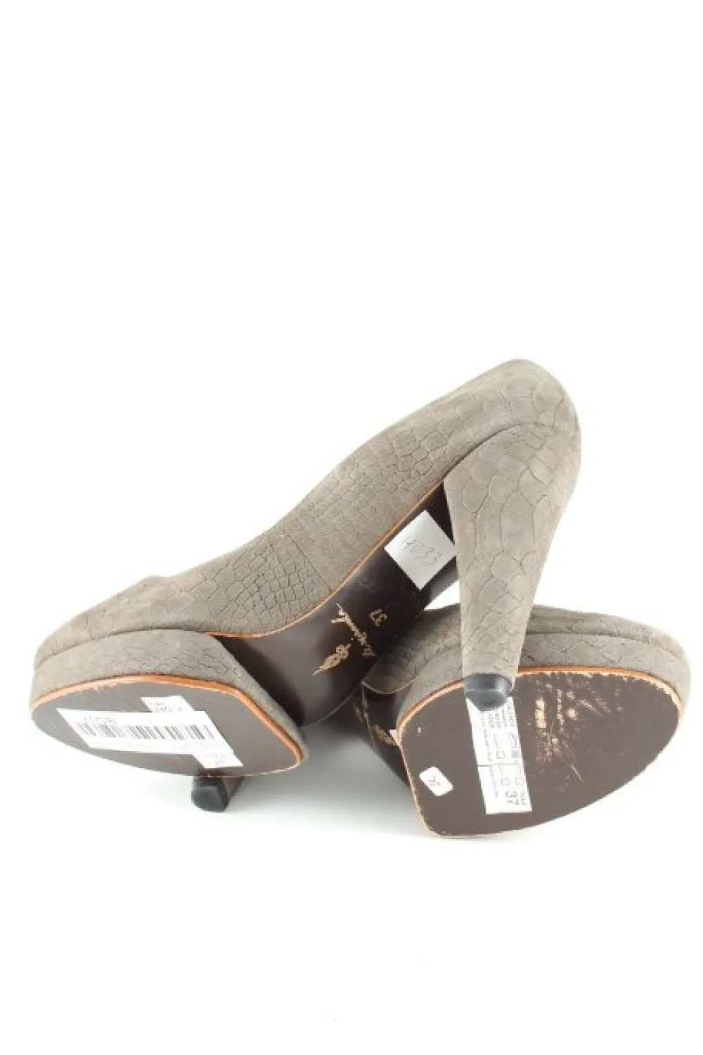 Pumps> Plateau-Pumps Größe 37 grüngraugraublau