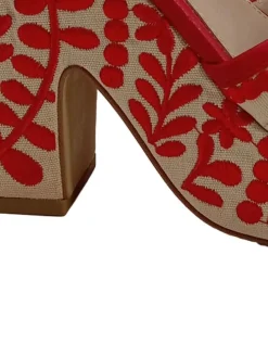 Sandalen> Plateau-Sandalen rot