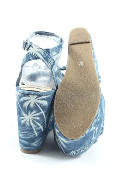 Sandalen>Cool Way Plateau-Sandalen Größe 37 blauweiß