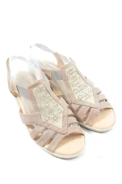 Sandalen>BioSoft Plateau-Sandalen Größe 38 creme