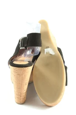 Sandaletten>Gamling Plateau-Sandaletten Größe 40 schwarzcreme