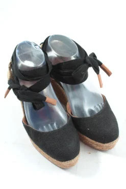 Sandaletten>Uterqu00fce Plateau-Sandaletten Größe 39 schwarz