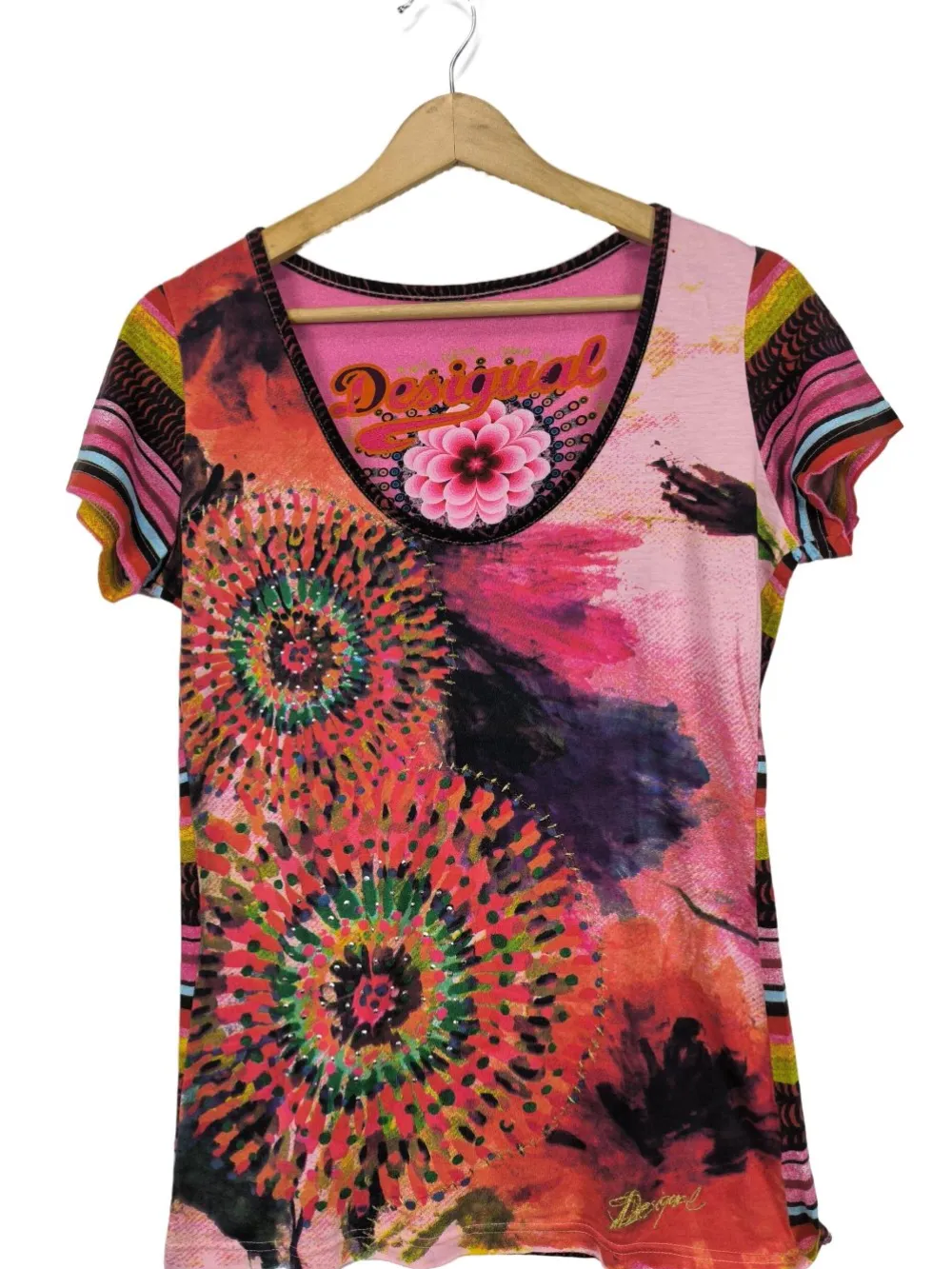 Shirts>Desigual Print-Shirt Größe 38