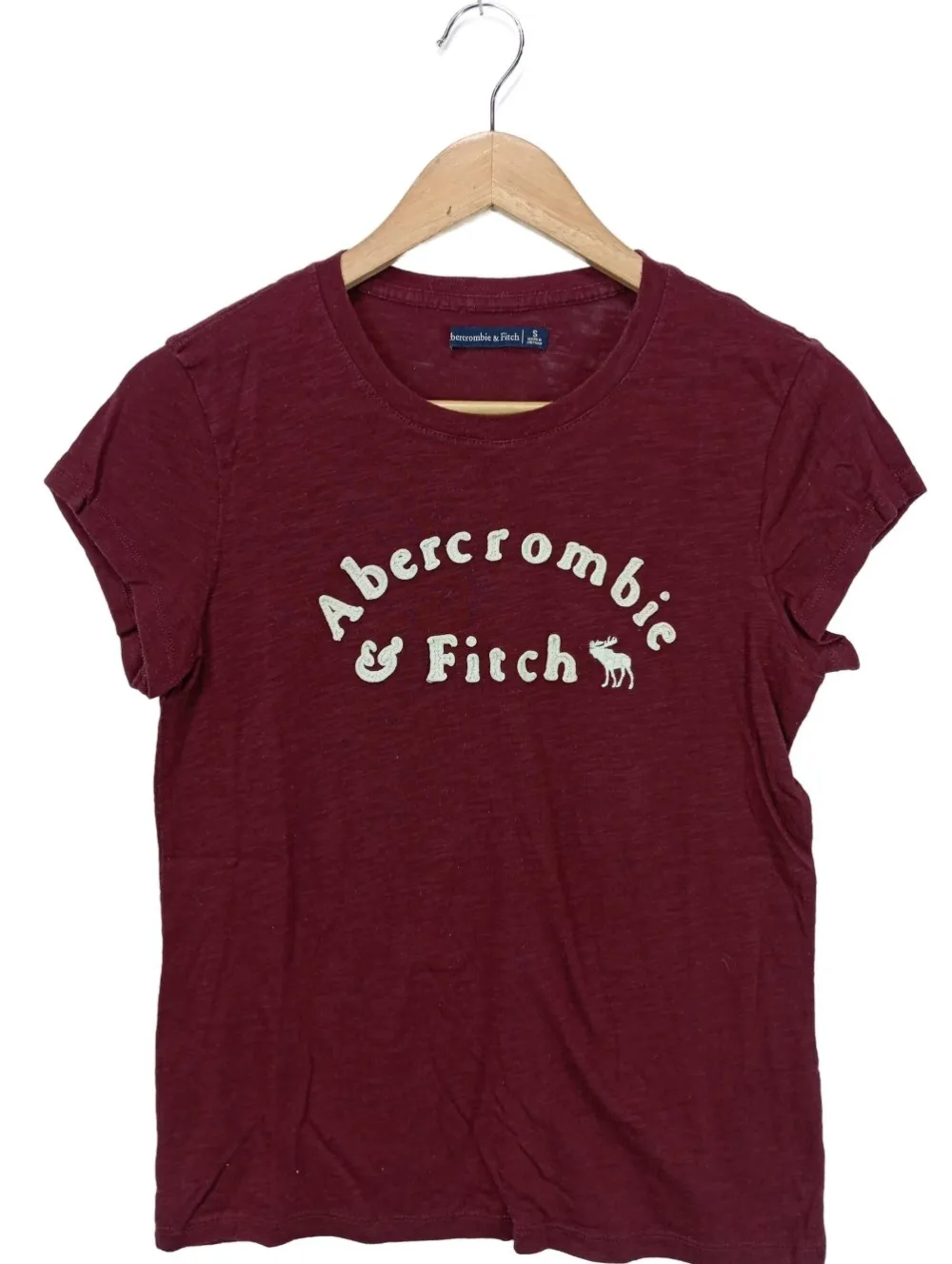 Shirts>Abercrombie & Fitch Print-Shirt Größe 36 rot