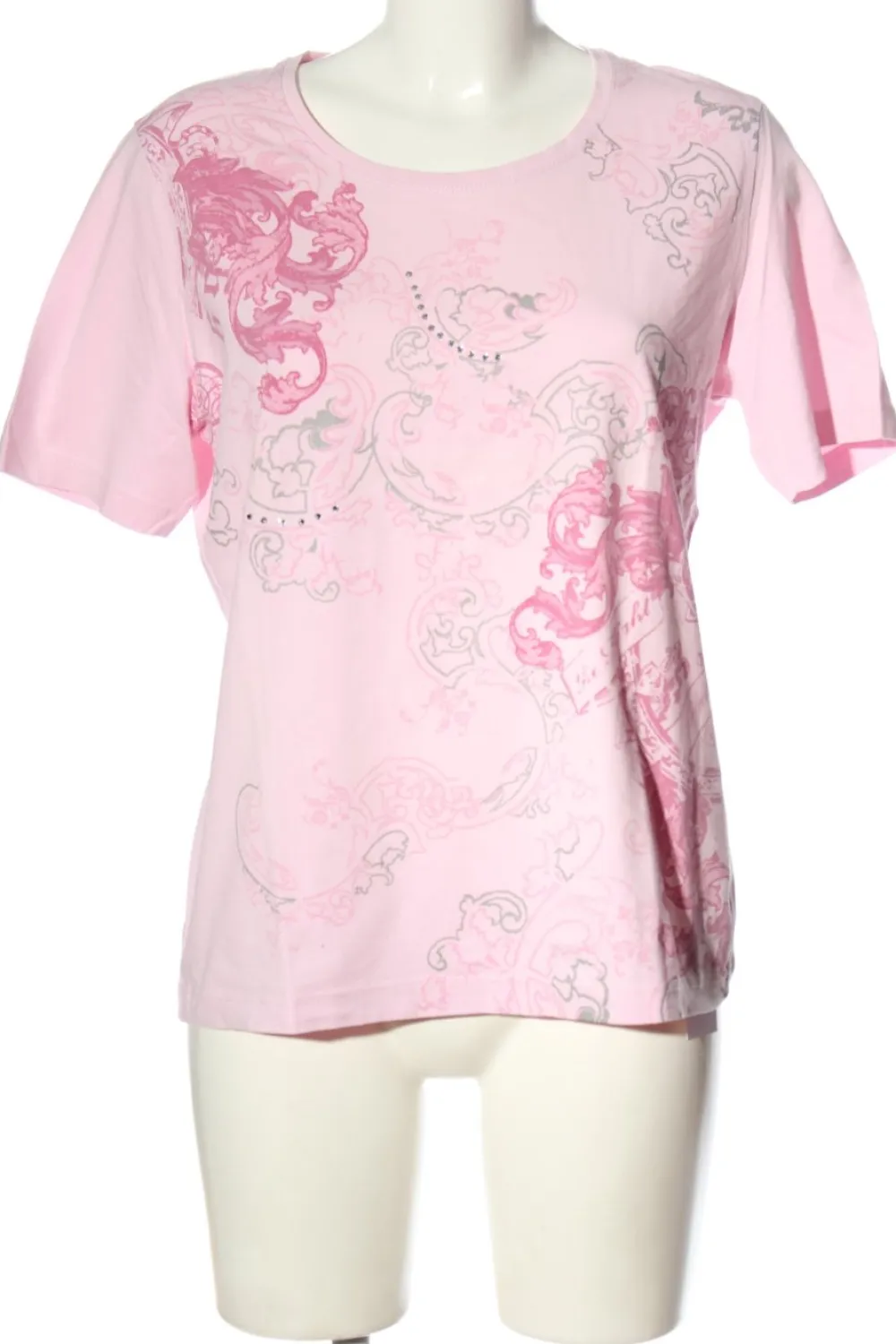 Shirts>Clarina Print-Shirt Größe 42 pinkhellgrau