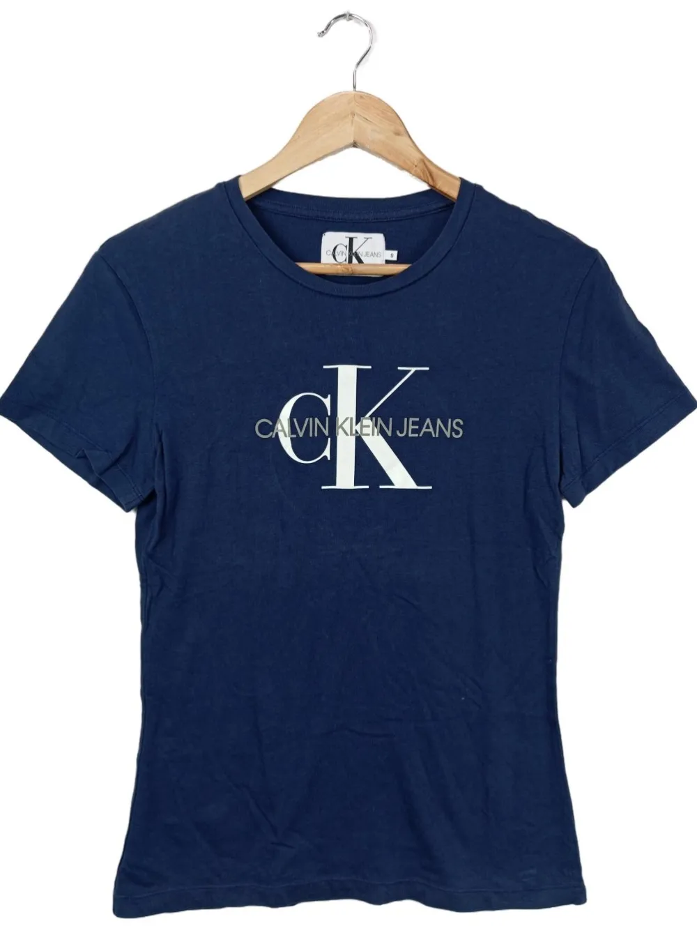 Shirts>Calvin Klein Print-Shirt Größe 36 blau