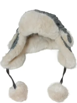 Mützen>Barts Pudelmütze hellgrauwollweiß