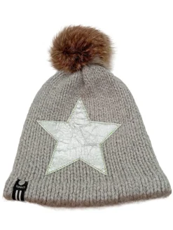 Mützen>Toque Pudelmütze braun