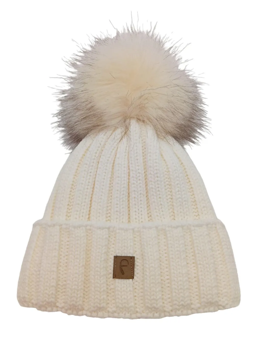 Mützen>faera Pudelmütze wollweiß