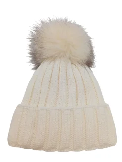 Mützen>faera Pudelmütze wollweiß