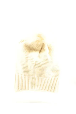 Mützen>Janina Pudelmütze Größe 52 creme
