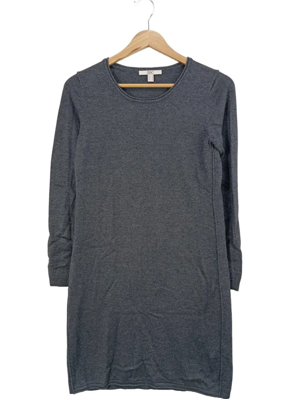 Kleider>edc Pulloverkleid Größe 36 hellgrau