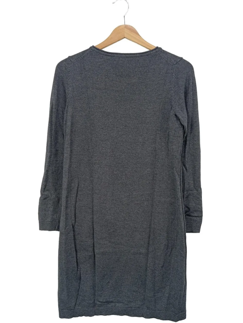 Kleider>edc Pulloverkleid Größe 36 hellgrau