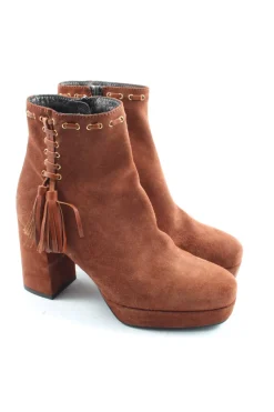 Stiefeletten>Maripu00e9 Reißverschluss-Stiefeletten Größe 36,5 braun