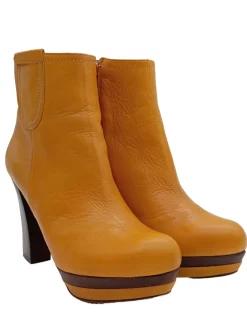 Stiefeletten>Tuva&Linn Reißverschluss-Stiefeletten Größe 39 hellorange